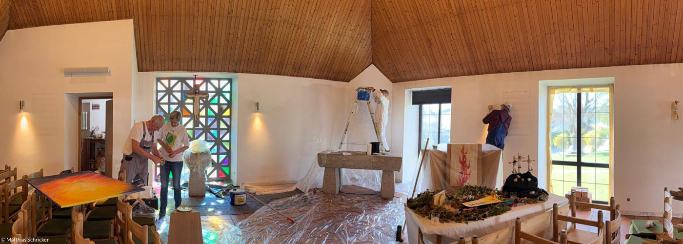 Kirche wird neu gestrichen