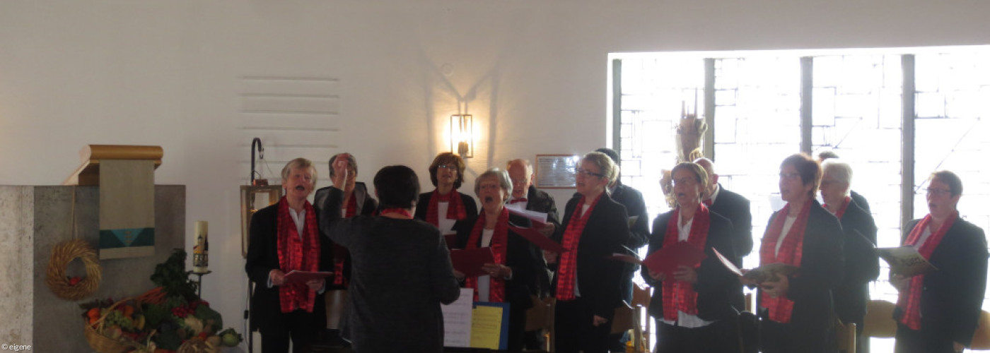 Kirchenchor beim Auftritt in der St. Johanneskirche