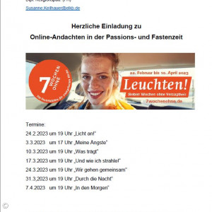 Online-Andachten Passion