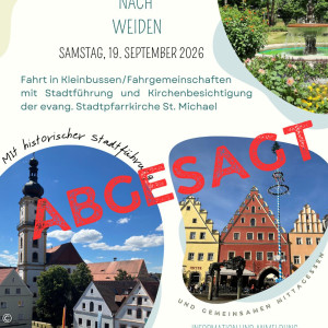 Weiden abgesagt