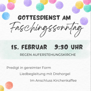 Faschingsgottesdienst