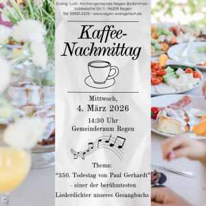 Kaffee-Nachmittag 4.3.2026
