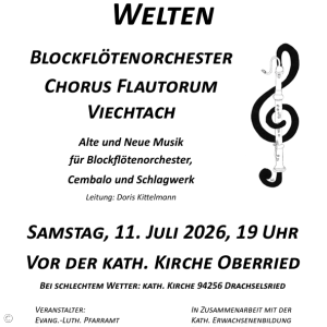 Einladung zum Blockflötenkonzert