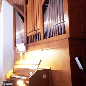 Nahaufnahme der Orgel in Bodenmais