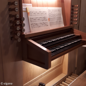 Nahaufnahme der Orgel