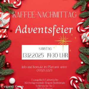 Einlaudng zur Adventsfeier am 13.12.
